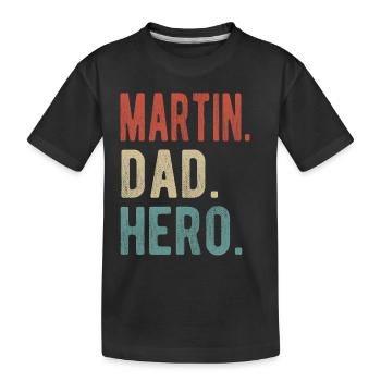 Martin Papa Held - Kinder Premium Bio T-Shirt - Schwarz - Vorne