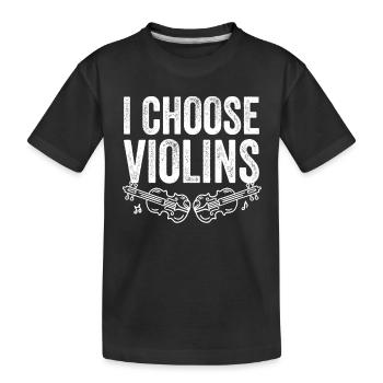 Violoniste Je choisis les violons Violoniste Violoniste - T-shirt bio Premium Enfant - noir - Devant