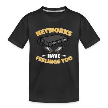 Administrateur réseau Administrateur système Réseau - T-shirt bio Premium Enfant - noir - Devant