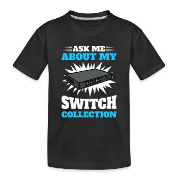 Administrateur réseau Administrateur système Réseau - T-shirt bio Premium Enfant - noir - Devant