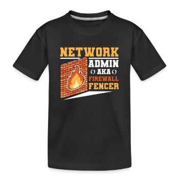 Administrateur réseau Administrateur système Réseau - T-shirt bio Premium Enfant - noir - Devant