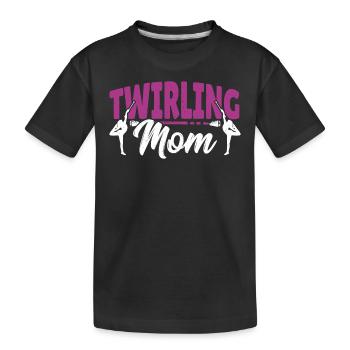 Bâton Twirling Bâton Twirler cadeau - T-shirt bio Premium Enfant - noir - Devant
