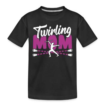 Bâton Twirling Bâton Twirler cadeau - T-shirt bio Premium Enfant - noir - Devant