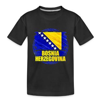 Bosnie-Herzégovine - T-shirt bio Premium Enfant - noir - Devant