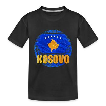 Kosovo - Kids' Premium Organic T-Shirt - black - Front