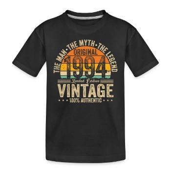 Kult-Klassiker, 1994er Vintage - Kinder Premium Bio T-Shirt - Schwarz - Vorne