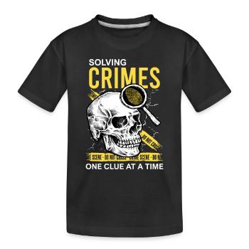 Pathologiste, Expert médico-légal, Analyste de scène de crime - T-shirt bio Premium Enfant - noir - Devant