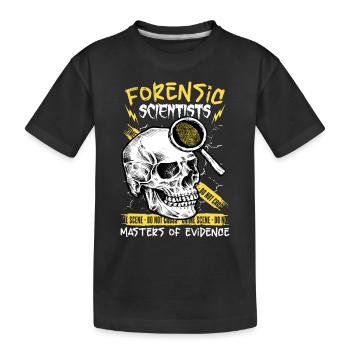 Pathologist, Forensic Expert, Crime Scene Analyst - Kids' Premium Organic T-Shirt - black - Front