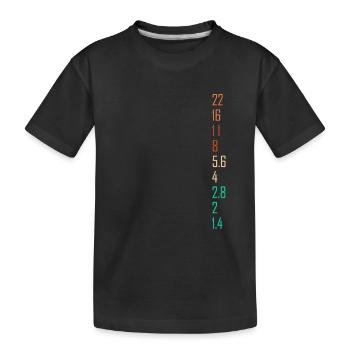 Photography Gift for Photographer Aperture Camera - Kids' Premium Organic T-Shirt - black - Front