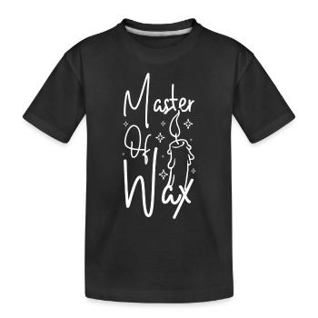 Maître de la cire, fabrication de bougies - T-shirt bio Premium Enfant - noir - Devant