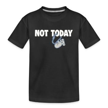 Not Today Koala Speedklettern Sportklettern - Kinder Premium Bio T-Shirt - Schwarz - Vorne