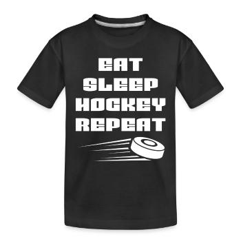 Joueur de hockey sur glace Fan de hockey Équipe de hockey sur glace Hockey sur glace - T-shirt bio Premium Enfant - noir - Devant