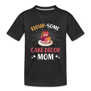 Cake Artist Cake Decorator Decorator B - Kids' Premium Organic T-Shirt - black - Front