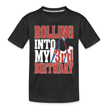 Roller Coaster Roller Coaster Amusement Park - Kids' Premium Organic T-Shirt - black - Front