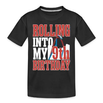 Roller Coaster Roller Coaster Amusement Park - Kids' Premium Organic T-Shirt - black - Front
