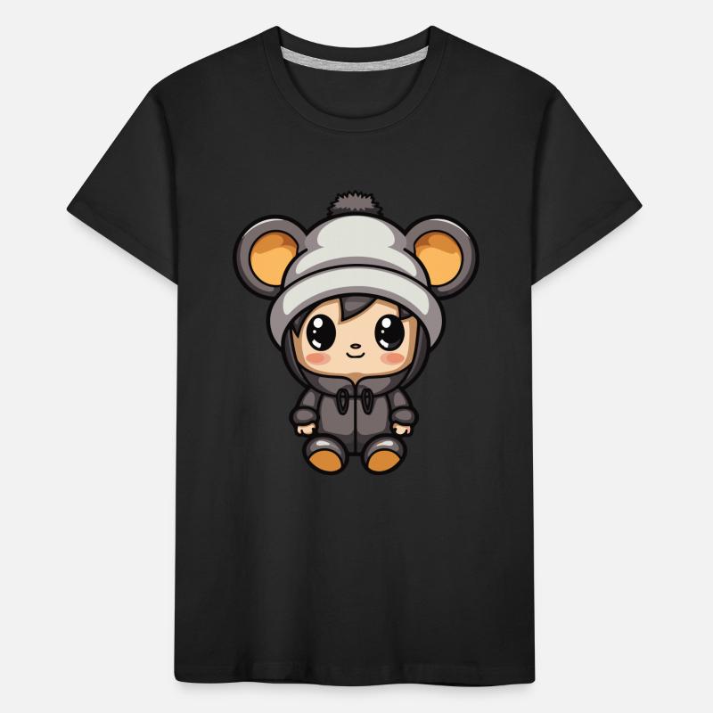 Maus Winter Comic Kinder Premium Bio T-Shirt