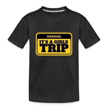 Cruise Vacation Family Trip - Holy Ship Girls Trip - Kinder Premium Bio T-Shirt - Schwarz - Vorne