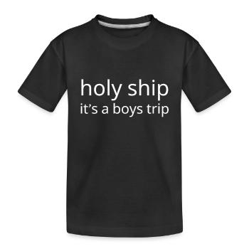Cruise Vacation Family Trip - Holy Ship Girls Trip - Kinder Premium Bio T-Shirt - Schwarz - Vorne
