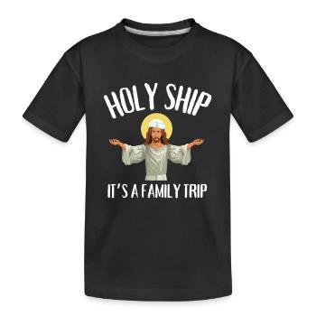 Cruise Vacation Family Trip - Holy Ship Girls Trip - Kinder Premium Bio T-Shirt - Schwarz - Vorne