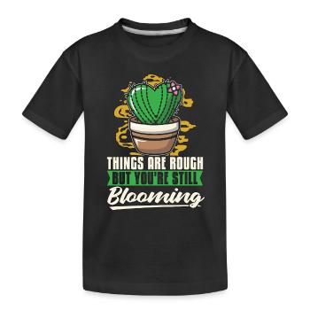 Les choses succulentes sont rudes mais vous êtes un amoureux des plantes - T-shirt bio Premium Enfant - noir - Devant