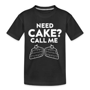Pastry Chef Baking Baker Cake Baking - Kids' Premium Organic T-Shirt - black - Front