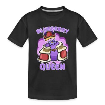 Blueberry - Kids' Premium Organic T-Shirt - black - Front