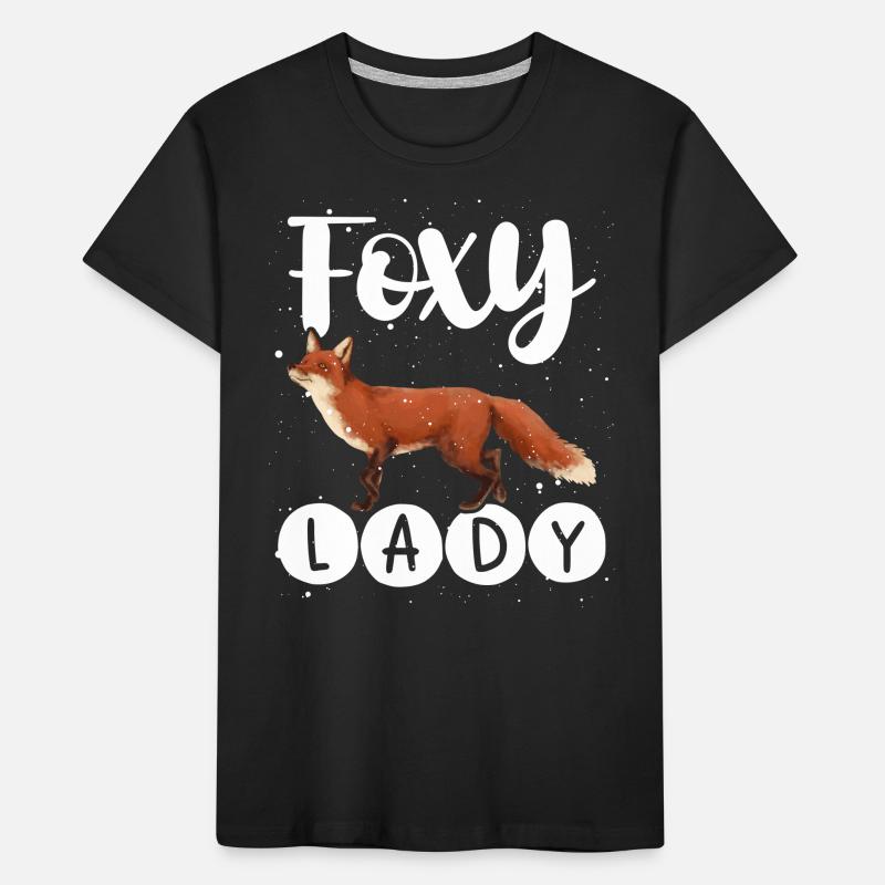Fuchsige Dame Kinder Premium Bio T-Shirt
