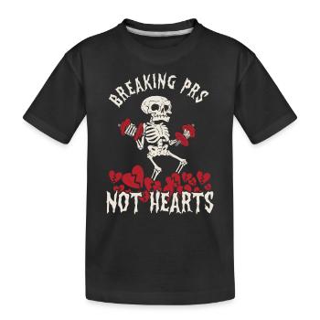 Gymnase de dynamophilie anti-Saint-Valentin avec cassé - T-shirt bio Premium Enfant - noir - Devant