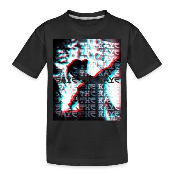 Techno Aesthetic Goth Japan Save The Rave - Kinder Premium Bio T-Shirt - Schwarz - Vorne