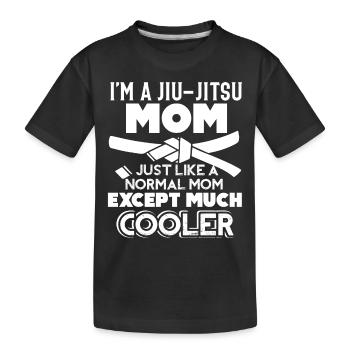 Jiu Jitsu I'm A Jiu Jitsu Mom - Kids' Premium Organic T-Shirt - black - Front