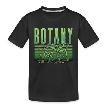 Botany Loves Gardening Planting Botanical Garden - Kids' Premium Organic T-Shirt - black - Front