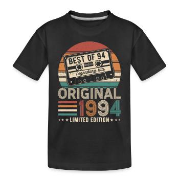 1994 - Geboren zur Legende - Kinder Premium Bio T-Shirt - Schwarz - Vorne