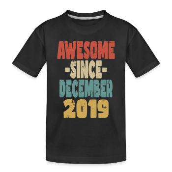 Fantastischer Dezember 2019 - Kinder Premium Bio T-Shirt - Schwarz - Vorne