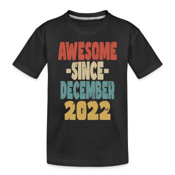 Fantastischer Dezember 2022 - Kinder Premium Bio T-Shirt - Schwarz - Vorne