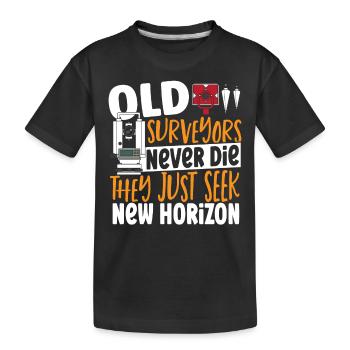 Les vieux géomètres ne meurent jamais, ils - T-shirt bio Premium Enfant - noir - Devant