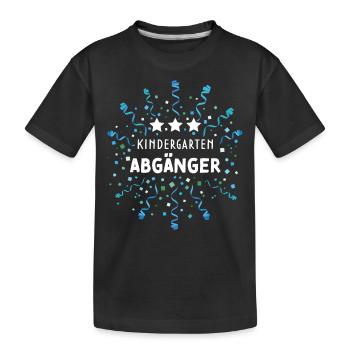 Kindergarten Abgänger Erstklässler Schulanfänger - Kinder Premium Bio T-Shirt - Schwarz - Vorne