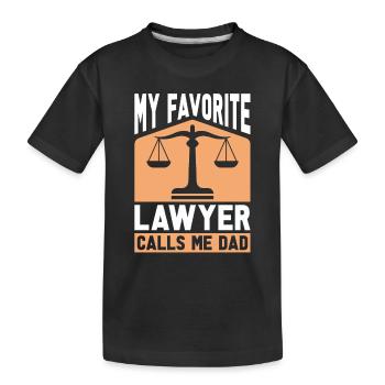 Avocat papa fête des pères cadeau drôle avocat - T-shirt bio Premium Enfant - noir - Devant