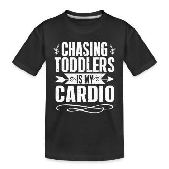 Nanny Kindertagesstätte Babysitter - Kinder Premium Bio T-Shirt - Schwarz - Vorne