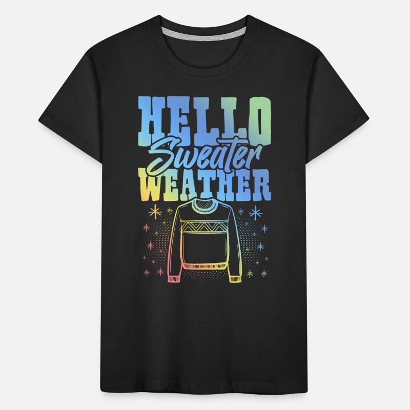 Pull Météo Hiver T-shirt bio Premium Enfant