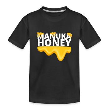 Apiculteur néo-zélandais - Manuka Honey - T-shirt bio Premium Enfant - noir - Devant