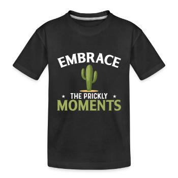 Embrassez les moments délicats - T-shirt bio Premium Enfant - noir - Devant