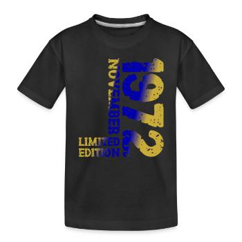 1972 November Limited Edition 51. Geburtstag Deko - Kinder Premium Bio T-Shirt - Schwarz - Vorne