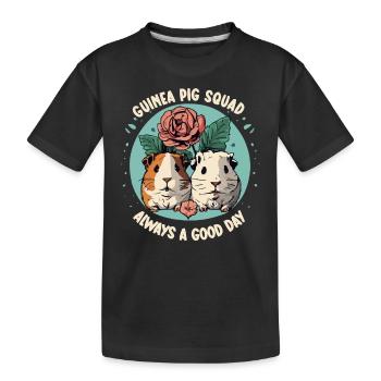 Meerschweinchen-liebhaber Pelzige Kartoffel - Kinder Premium Bio T-Shirt - Schwarz - Vorne