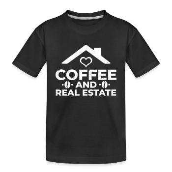 Cadeau d’agent immobilier pour agent immobilier - T-shirt bio Premium Enfant - noir - Devant