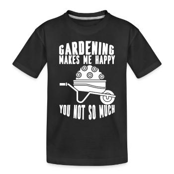Garden Hobby Gardener Gardening Gardening Gardener - Kids' Premium Organic T-Shirt - black - Front