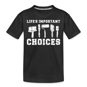 House Painter Decorator Paint - Kinder Premium Bio T-Shirt - Schwarz - Vorne