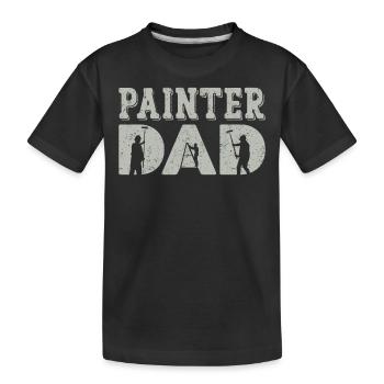 Peintre en bâtiment Peintre décorateur Peintre - T-shirt bio Premium Enfant - noir - Devant