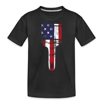 House Painter Decorator Paint - Kinder Premium Bio T-Shirt - Schwarz - Vorne