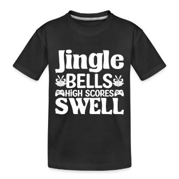 Jingle Bells Gamer - Kinder Premium Bio T-Shirt - Schwarz - Vorne