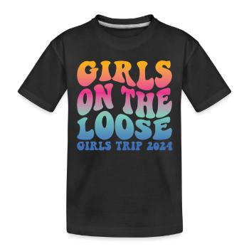 Girls On The Loose Girls Trip 2024 (en anglais seulement) - T-shirt bio Premium Enfant - noir - Devant
